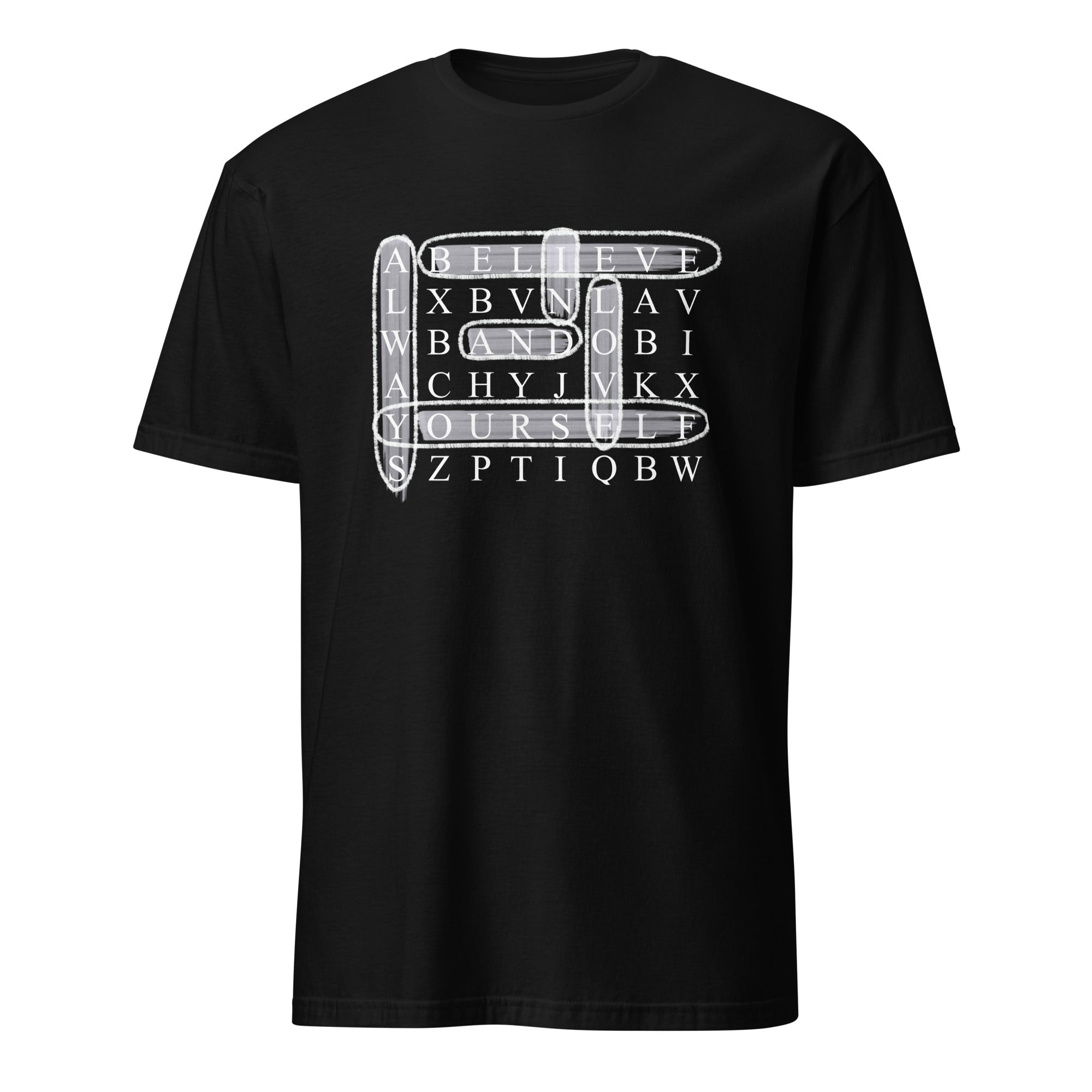 Always Believe in Yourself Crossword Short-Sleeve Unisex T-Shirt